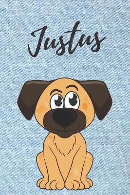 Book cover for Justus Notizbuch Hunde / Malbuch / Tagebuch