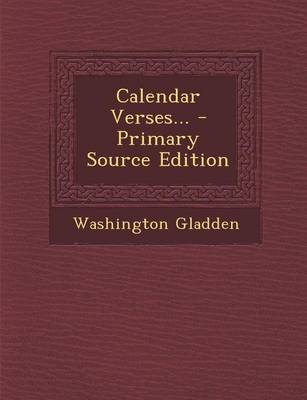 Book cover for Calendar Verses... - Primary Source Edition