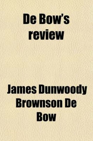 Cover of de Bow's Review Volume 22