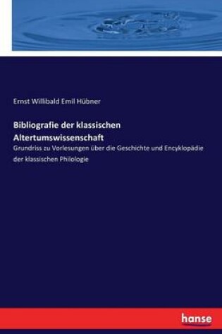 Cover of Bibliografie der klassischen Altertumswissenschaft