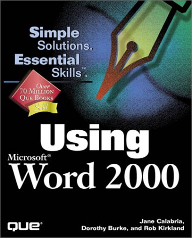 Book cover for Using Microsoft Word 2000