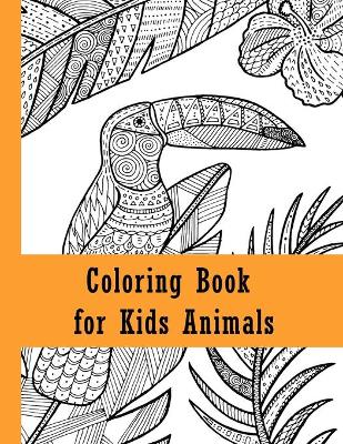 Book cover for Coloring book for kids animals