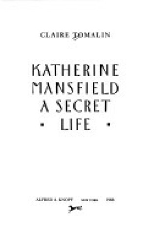 Cover of Katherine Manssfield