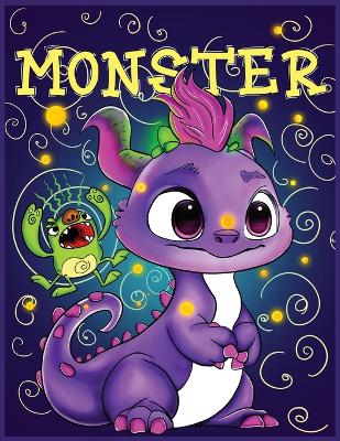 Book cover for Monster Activity Book for Kids