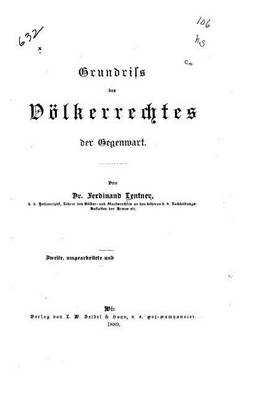 Book cover for Grundriss des Völkerrechtes der Gegenwart