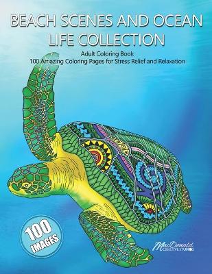 Book cover for Beach Scenes and Ocean Life Collection