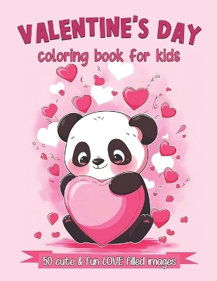 Book cover for Valentine's Day Coloring Book For Kids