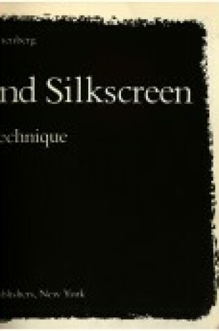 Cover of Lithography and Silkscreen