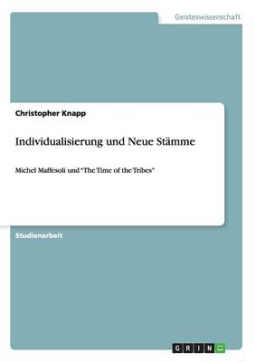 Book cover for Individualisierung und Neue Stamme