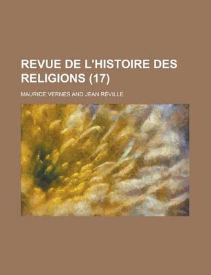 Book cover for Revue de L'Histoire Des Religions (17)