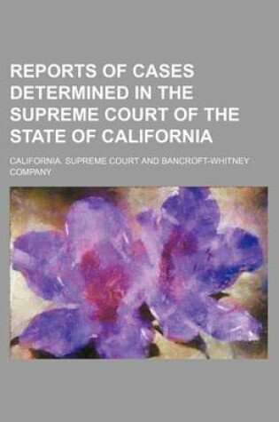 Cover of Reports of Cases Determined in the Supreme Court of the State of California (Volume 75)