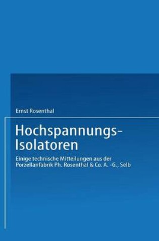 Cover of Hochspannungs-Isolatoren