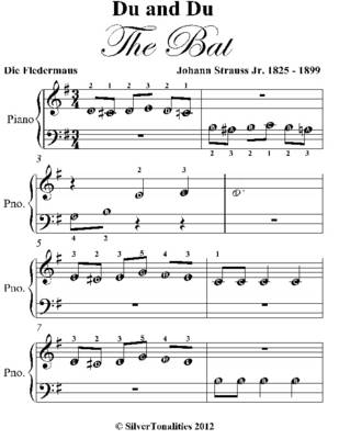 Book cover for Du and Du the Bat Beginner Piano Sheet Music