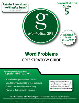 Cover of Word Problems GRE Strategy Guide