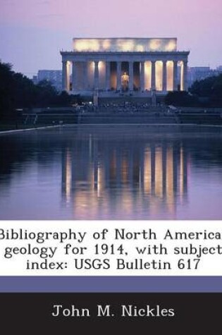 Cover of Bibliography of North American Geology for 1914, with Subject Index