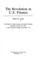 Book cover for The Revolution in U.S. Finance