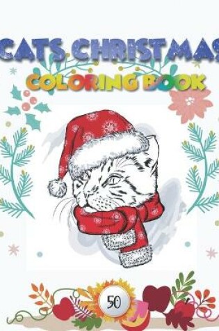 Cover of Cats Christmas Coloring Book