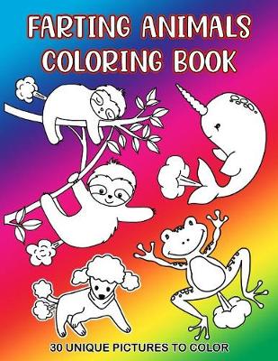 Book cover for Farting Animals Coloring Book