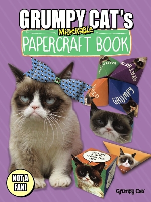 Book cover for Grumpy Cat's Miserable Papercraft Book