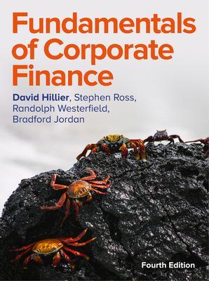 Book cover for Fundamentals of Corporate Finance 4e