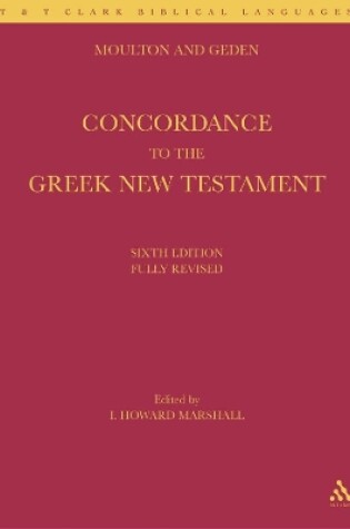 Cover of A Concordance to the Greek New Testament