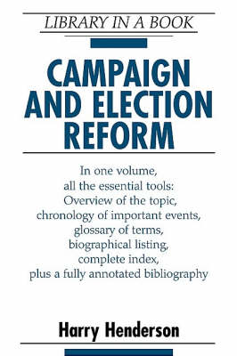 Book cover for Campaign and Election Reform