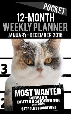 Book cover for 2018 Pocket Weekly Planner - Most Wanted Persian British Shorthair