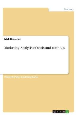 Cover of Marketing. Analysis of tools and methods