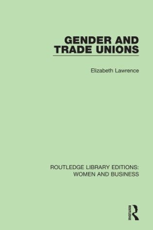 Cover of Gender and Trade Unions