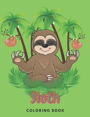 Book cover for Sloth coloring book