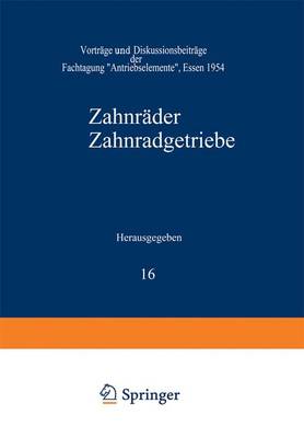 Book cover for Zahnrader Zahnradgetriebe