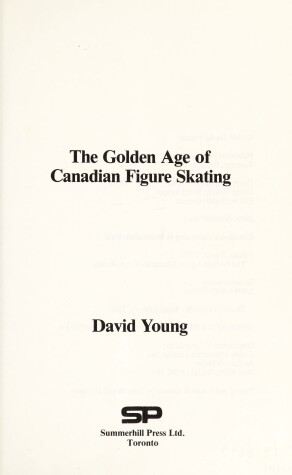 Book cover for The Golden Age of Canadian Figure Skating