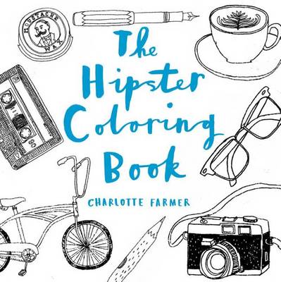 Book cover for The Hipster Coloring Book