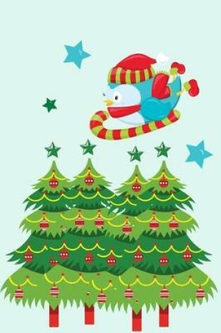 Cover of Christmas Notebook, Cute bird and tree