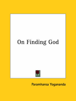 Book cover for On Finding God