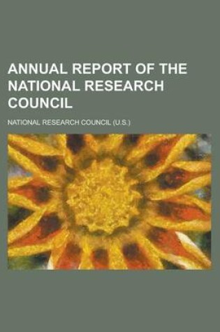 Cover of Annual Report of the National Research Council