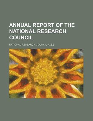 Book cover for Annual Report of the National Research Council