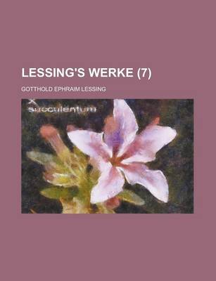 Book cover for Lessing's Werke (7 )