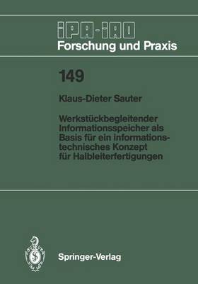 Book cover for Werkstückbegleitender Informationsspeicher als Basis für ein informationstechnisches Konzept für Halbleiterfertigungen