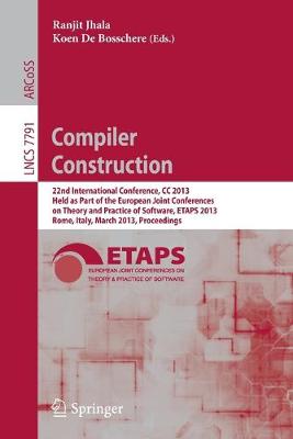 Cover of Compiler Construction