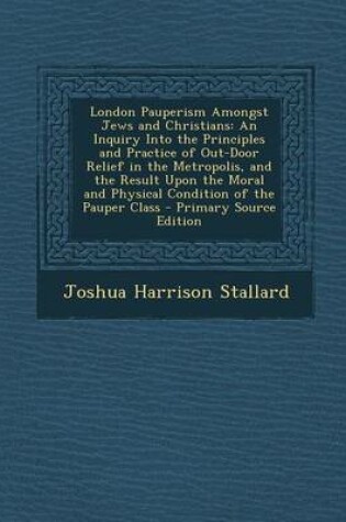 Cover of London Pauperism Amongst Jews and Christians