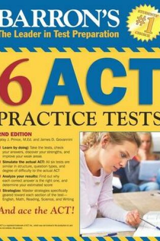 Cover of Barron's Six Act Practice Tests