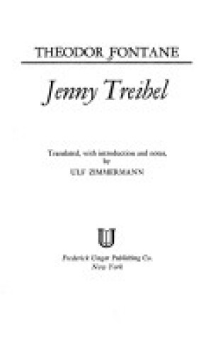 Cover of Jenny Treibel