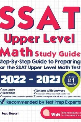 Cover of SSAT Upper Level Math Study Guide