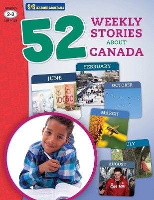 Book cover for 52 Weekly Nonfiction Stories About Canada Grades 2-3