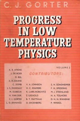 Cover of Progress in Low Temperature Physics V2