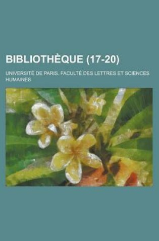 Cover of Bibliotheque (17-20 )