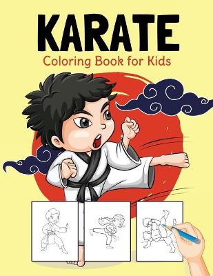 Book cover for Karate Coloring Book for Kids