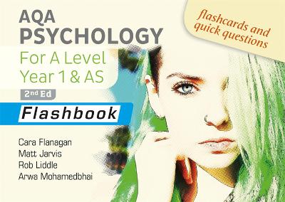 Book cover for AQA Psychology for A Level Year 1 & AS Flashbook: 2nd Edition