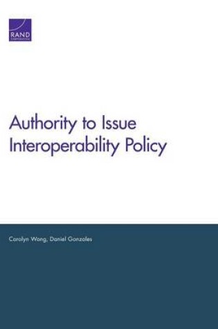 Cover of Authority to Issue Interoperability Policy